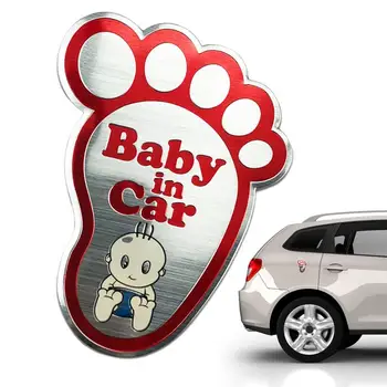 Kūdikis automobilio lipduke automobiliams Kūdikis laive Ženklas automobiliui Mielas kūdikis automobilio pėdos lipduke Vaikai automobilio lipduko lipdukas Įspėjimas atidarytas