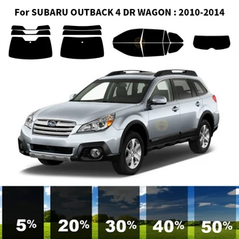 Precut nanokeramikos automobilis UV langų atspalvio rinkinys Automobilinė langų plėvelė SUBARU OUTBACK 4 DR WAGON 2010-2014